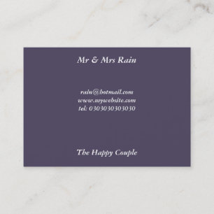 Mr & Mrs Rain Business Card