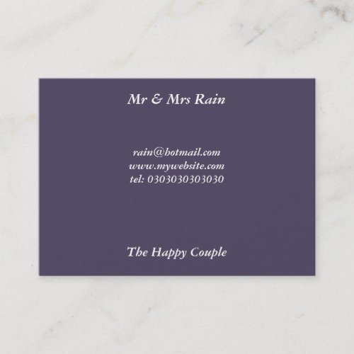 Mr &amp; Mrs Rain Business Cards