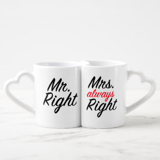 Mr&Mrs Right Coffee Mug Set