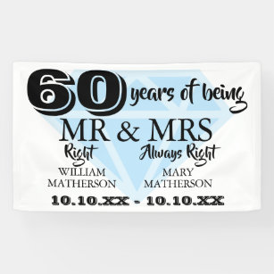 60th Anniversary Decorations, 60th Diamond Wedding Glitter Banners, 60th  Anniversary Bunting Flag an…See more 60th Anniversary Decorations, 60th