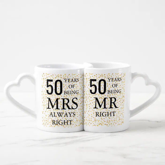 Always Right Coffee Mug Set 50 Years Anniversary Gift 50th Anniversary Gift Set 50th Anniversary Mr and Mrs Always Right Coffee Mug Set 50 Years Anniversary Gift 50th Anniversary Gift Set 50th Anniversary Mr and Mrs