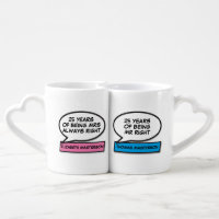 25th Silver Wedding Anniversary Coffee Mug