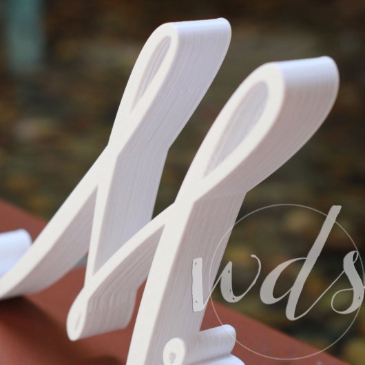 Mr & Mrs Sign, 6In. Wedding Sweetheart Table Decor (Front Right)