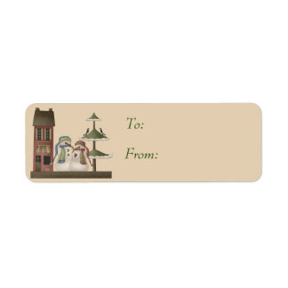 Mr & Mrs Snowman Gift Tags