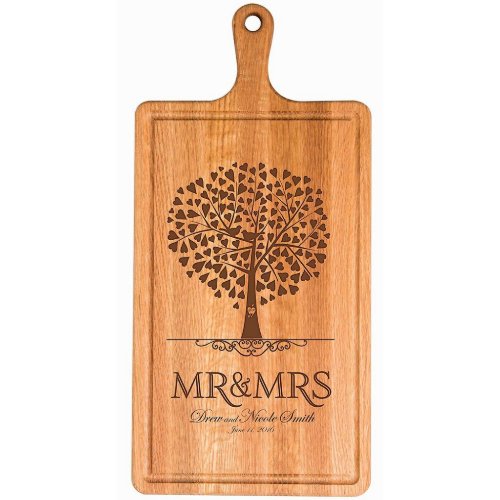 Mr  Mrs Strong Family Tree Cherry Cutting Board