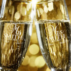 Mr. & Mrs. Tall Champagne Toasting Flute Set