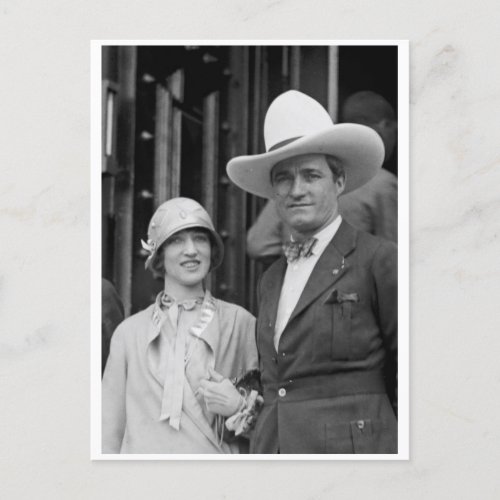 Mr  Mrs Tom Mix Postcard