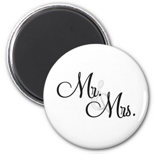 Mr. & Mrs. Unique Items Magnet (Front)