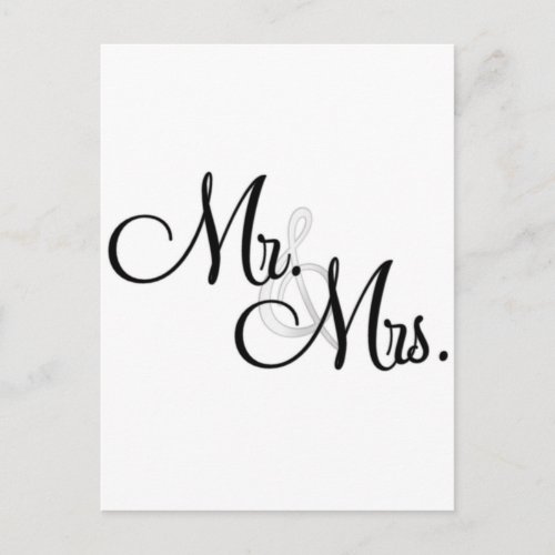 Mr  Mrs Unique Items Postcard