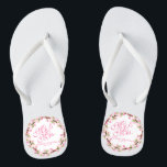 Mr. & Mrs. Watercolor Wedding Flip Flops<br><div class="desc">For further customization,  please click the "Customize" button and use our design tool to modify this template. If the options are available,  you may change text and image by simply clicking on "Edit/Remove Text or Image Here" and add your own. Designed by Freepik.</div>