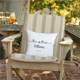 Mr & Mrs Wedding Anniversary Gift Pillow