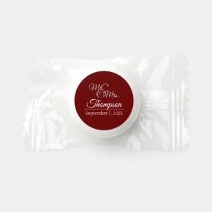 Mr. & Mrs. Wedding Celebration Date Life Saver® Mints