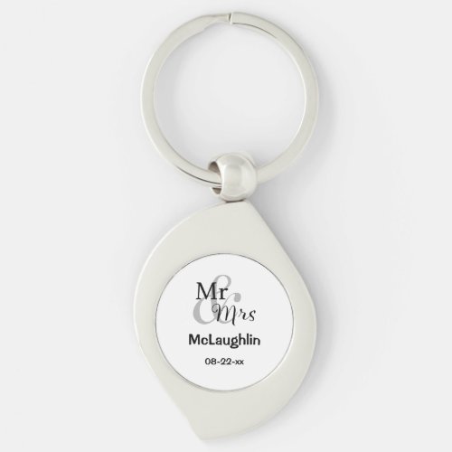 Mr  Mrs Wedding Couple Keychain