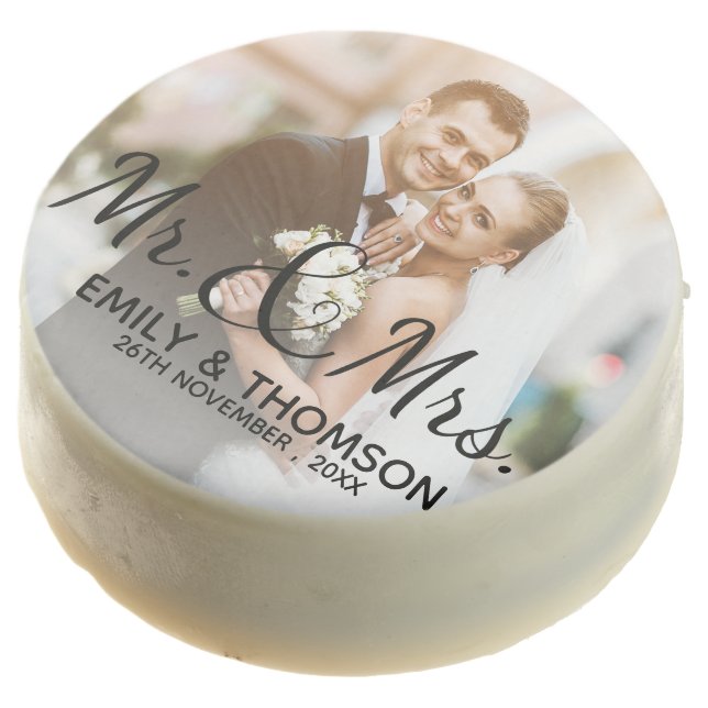 Mr & Mrs | Wedding | Custom Photo | Oreo® Cookies (Angled)