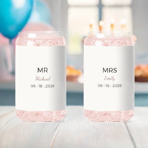 Mr Mrs Wedding Glasses Romantic Toast Set