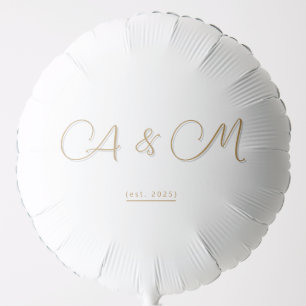 MR & MRS Wedding Helium Balloon – Elegant Decor