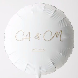 MR & MRS Wedding Helium Balloon – Elegant Decor