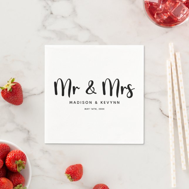  Mr. & Mrs. | Wedding Napkins (Insitu)
