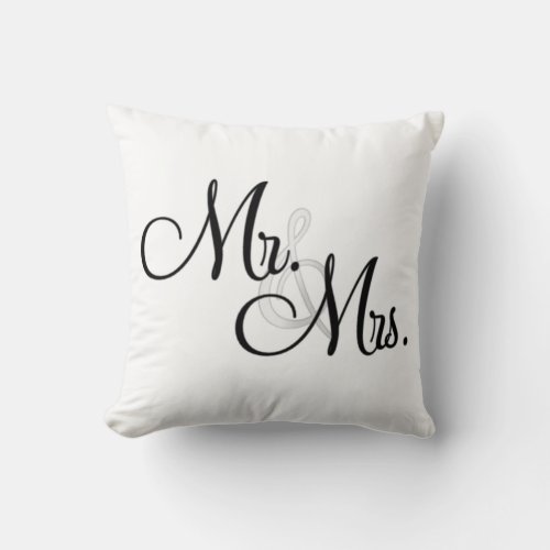 MR  MrsWedding Shower Gift MoJo Pillow