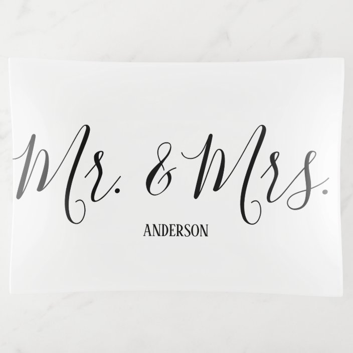 Mr. & Mrs. Acrylic Tray main image 1