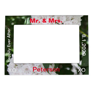 Mr. & Mrs. White Mountain Laurel Magnetic Frames