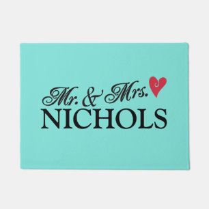 Mr. & Mrs. {Your Name Here} Doormat