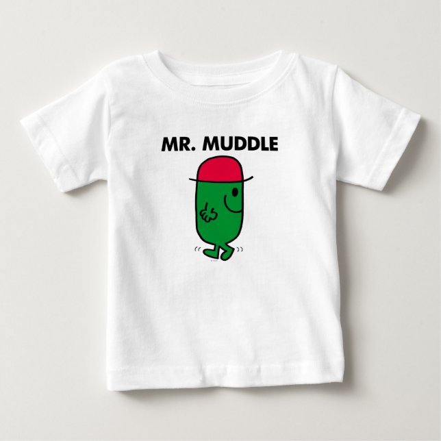 Mr. Muddle | Walking Backwards Baby T-Shirt (Front)