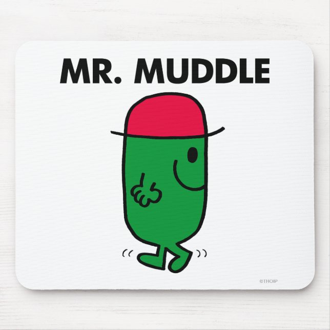 Mr. Muddle | Walking Backwards Mouse Pad (Front)