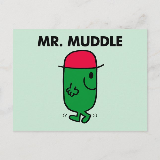 Mr. Muddle | Walking Backwards Postcard (Front)