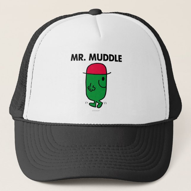 Mr. Muddle | Walking Backwards Trucker Hat (Front)