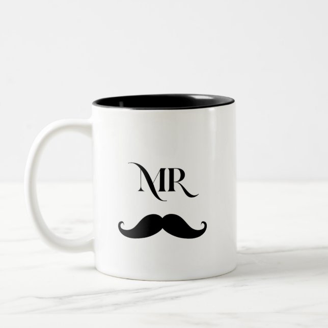 Mr Mustache Coffee Mug (Left)