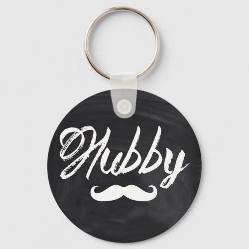 Mr Mustache Groom Honeymoon hubby Keychain