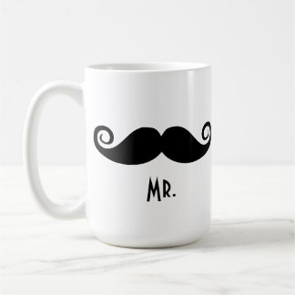 Mr Mustache & Mrs. Lips Coffee Mug