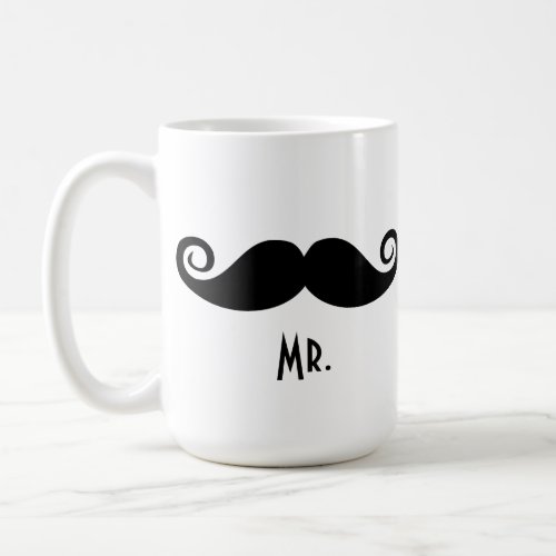Mr Mustache  Mrs Lips Coffee Mug