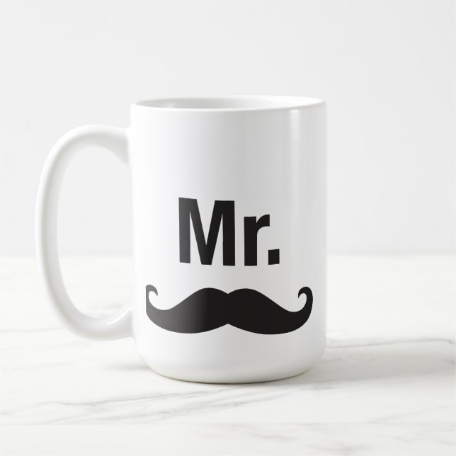 Mr. Mustache Mug (Left)