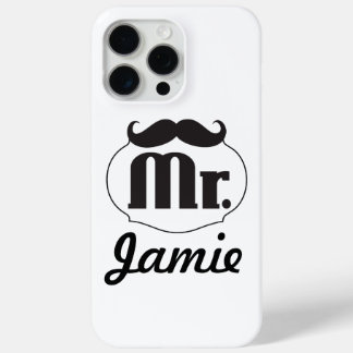 Mr. Mustache Retro Vintage Hipster Gifts iPhone 15 Pro Max Case