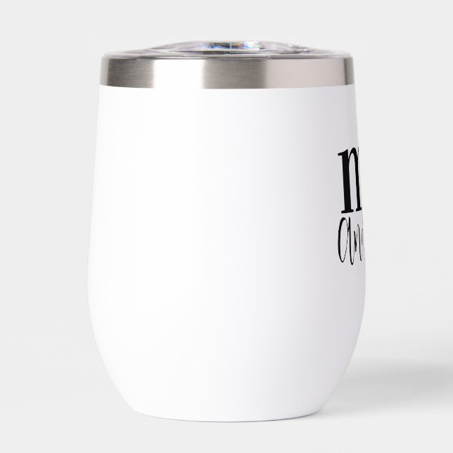 MR. Name Personalized Wedding Thermal Wine Tumbler (Front)