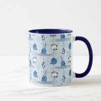 Mr. Narwhal Blue Snowflake Pattern