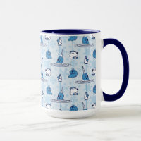 Mr. Narwhal Blue Snowflake Pattern