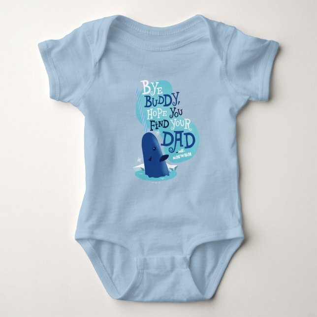 Mr. Narwhal | By Buddy, I Hope You Find Your Dad Baby Bodysuit (Front)