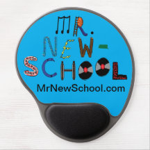 Mr. New-School Font Gel Mouse Pad