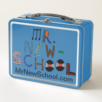 Mr. New-School Font Lunch Box