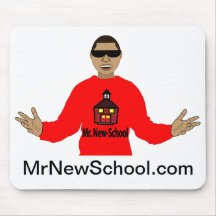 Mr. New-School Mouse Pad