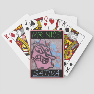 MR NICE SATIVA POKER CARDS