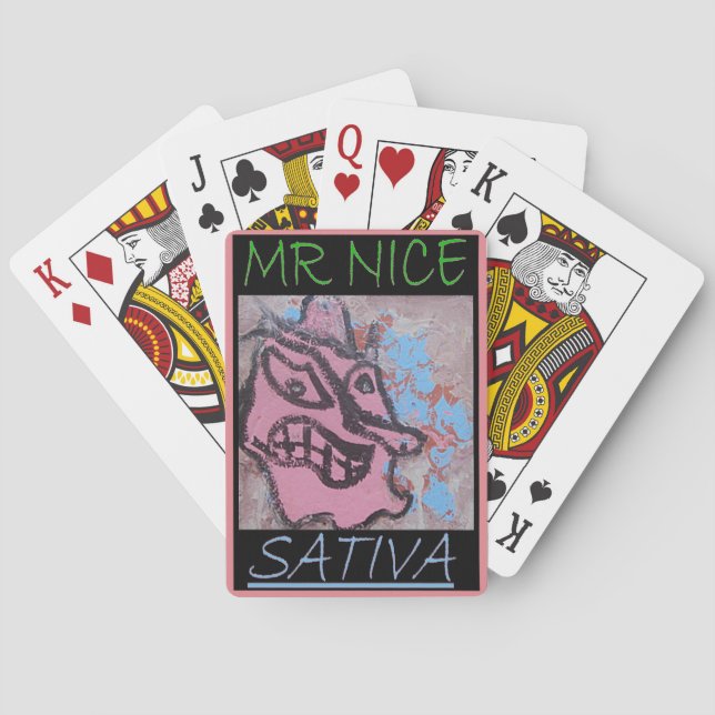 MR NICE SATIVA POKER CARDS (Back)