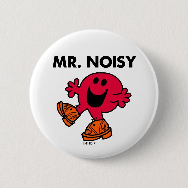 Mr. Noisy | Large Walking Clogs Button (Front)