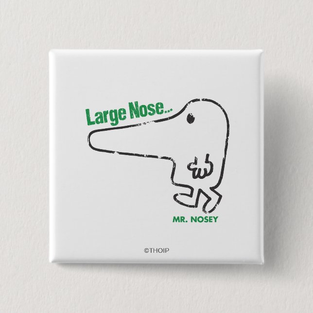 Mr. Nosey | Large Nose Button (Front)