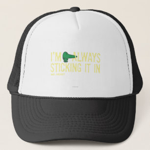 Mr. Nosey Nosing Around Yellow Lettering Trucker Hat
