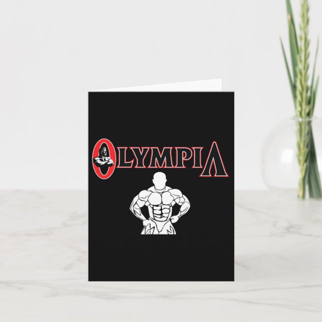 Mr Olympia For Men Women Fitness Bodybuilding 4  Card (Front)