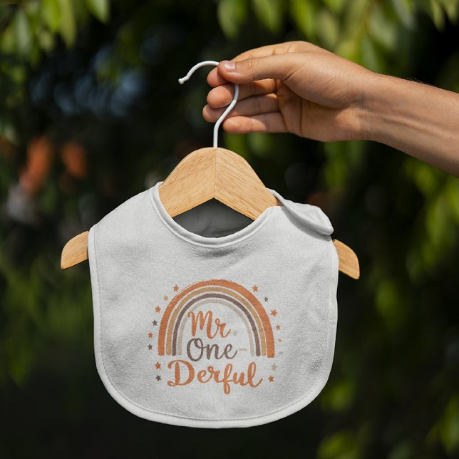Mr one derful Baby Bib | Cute & Practical (Creator Uploaded)